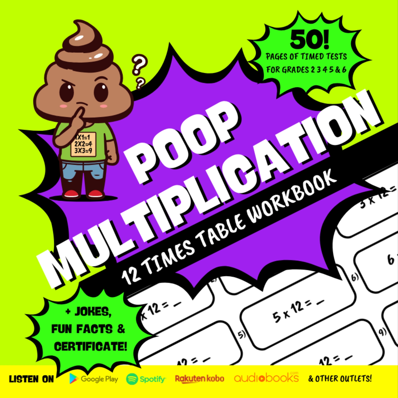 multiplication workbook for grades 1 2 3 4 5 6 fun way of learning times tables