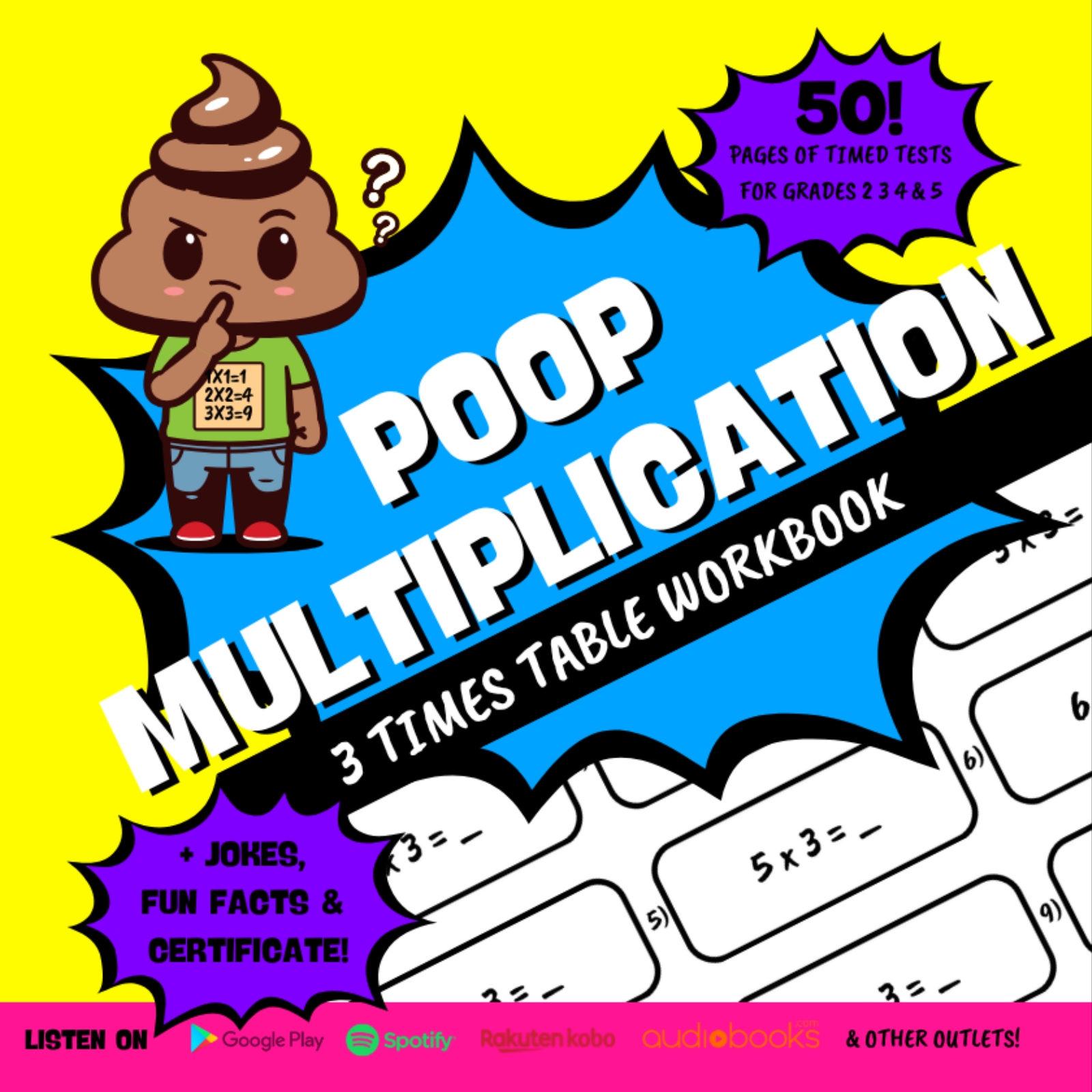 multiplication workbook for grades 1 2 3 4 5 6 fun way of learning times tables