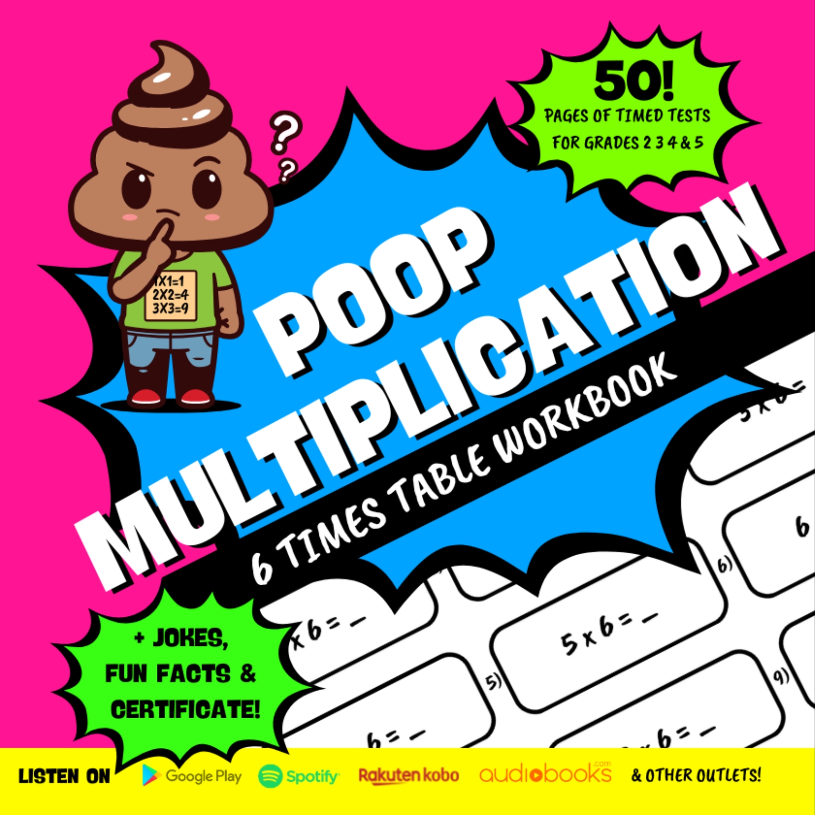 multiplication workbook for grades 1 2 3 4 5 6 fun way of learning times tables