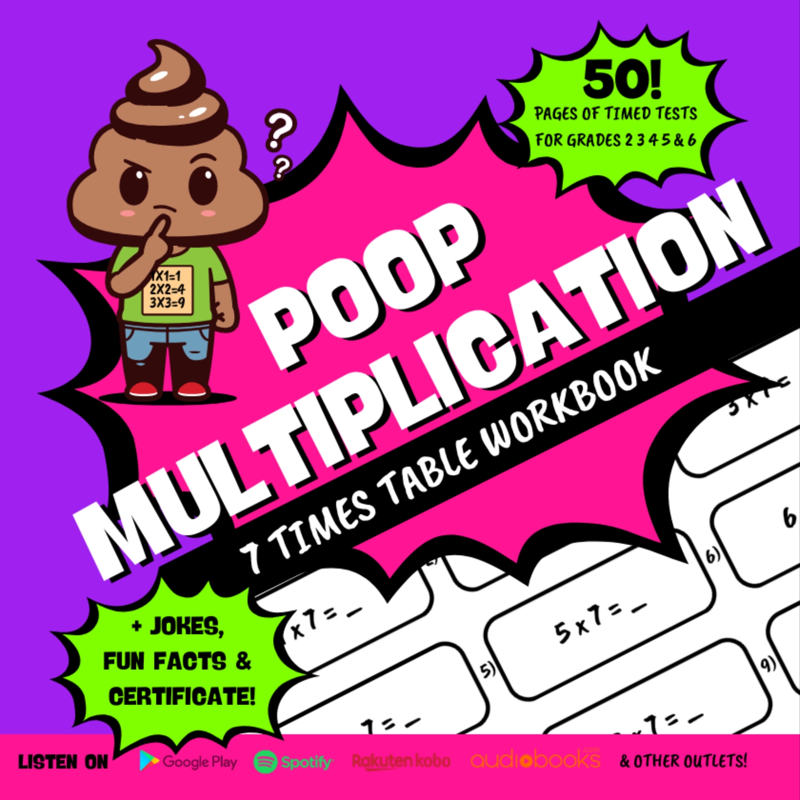 multiplication workbook for grades 1 2 3 4 5 6 fun way of learning times tables