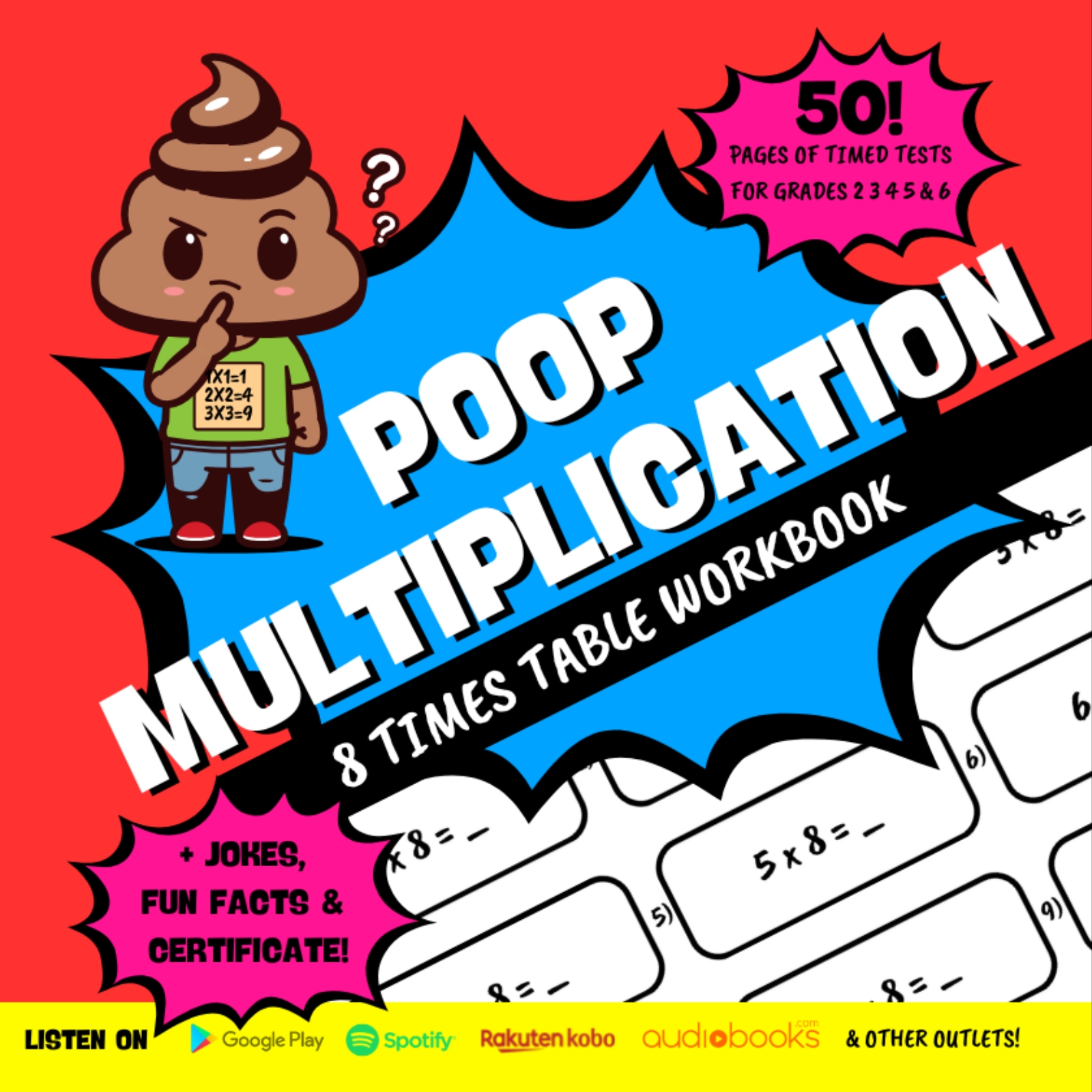 multiplication workbook for grades 1 2 3 4 5 6 fun way of learning times tables